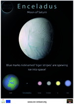 Deadly Moons Poster - Enceladus